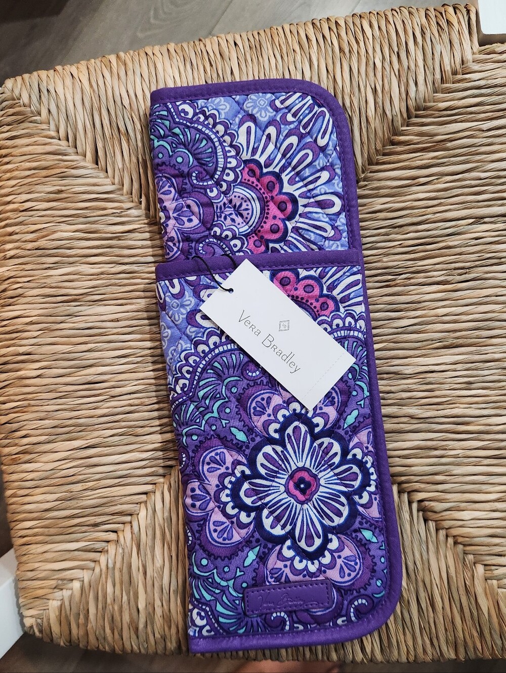NWT Vera Bradley Curling & Flat Iron Cover Lilac Tapestry